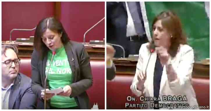 Autonomia, la deputata leghista alla Camera con la maglia verde ‘il vento del nord’: bagarre in Aula. Il Pd protesta e sventola il Tricolore