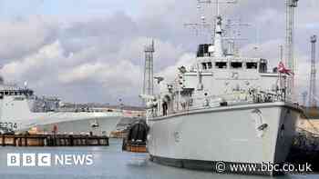 Navy warship granted freedom of coastal town