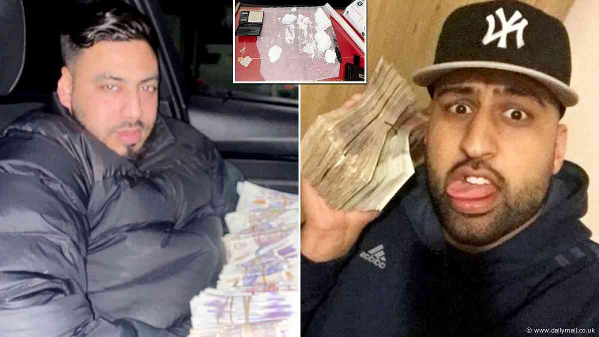 That'll teach you not to show off: County Lines gang led by thug dubbed 'Escobar' are snared by pictures of pair posing with wads of cash - as thugs who flooded the Midlands with cocaine and cannabis are jailed