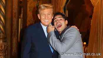 Ryan Garcia shares new Donald Trump pictures after meeting the former president on his victory tour over the weekend after shock Devin Haney win