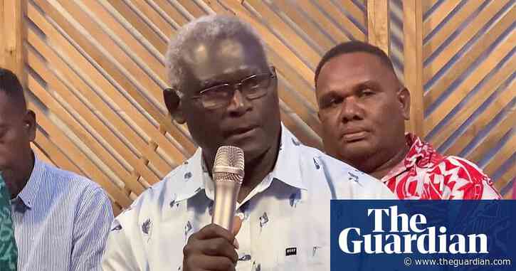 Solomon Islands PM Manasseh Sogavare to stand down after poor election result
