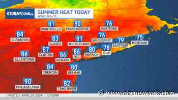 Temps hit near-record highs across NYC area — but heat won't stick around for long