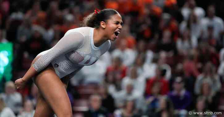 A champion gymnast says she’s returning to Utah for another year