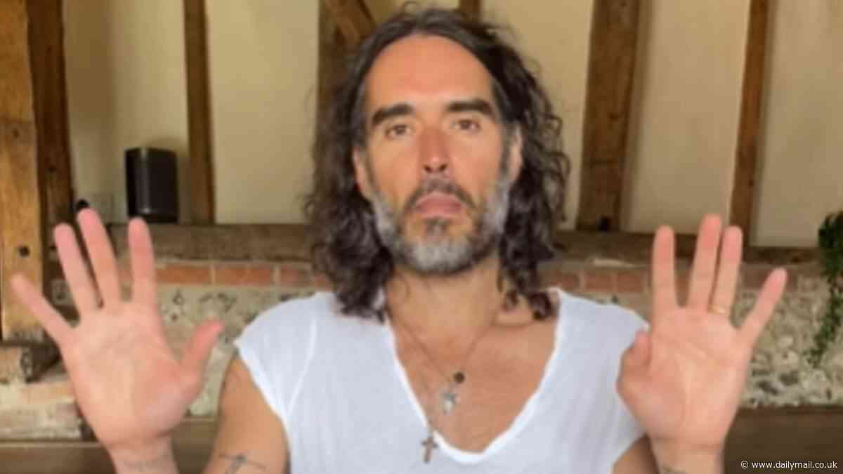 Russell Brand reveals he's been baptised in the Thames as he turns to Christianity after rape and sex assault allegations: Disgraced comic claims he feels 'nourished' by baptism