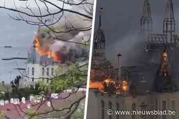 Vier doden bij aanval op Odessa, ook ‘Harry Potter-kasteel’ in Oekraïense stad loopt grote schade op