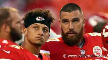 Travis Kelce's new Chiefs deal celebrated by Patrick Mahomes and Pat McAfee after he signs two-year deal - with the Kansas City QB telling fans: 'I told yall I'll never let him leave!'