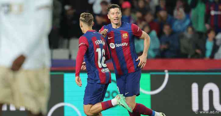 LIVE La Liga | Lewandowski kopt Barça op gelijke hoogte tegen tien man Valencia