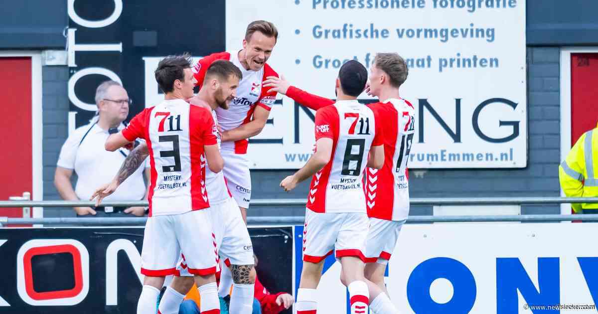 FC Emmen doet met zege op Helmond goede zaken in strijd om play-offs
