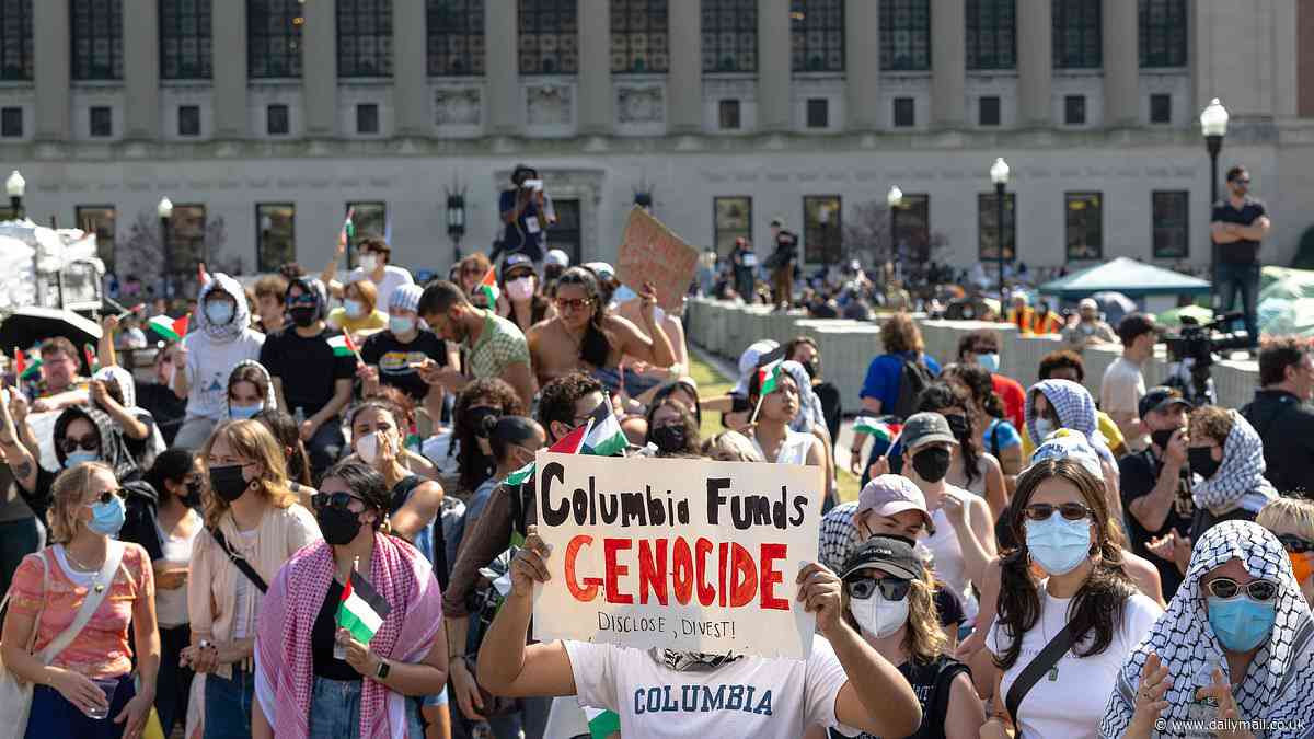 Furious Democrats break with their party and demand resignations at Columbia University unless it breaks up the student protest camp