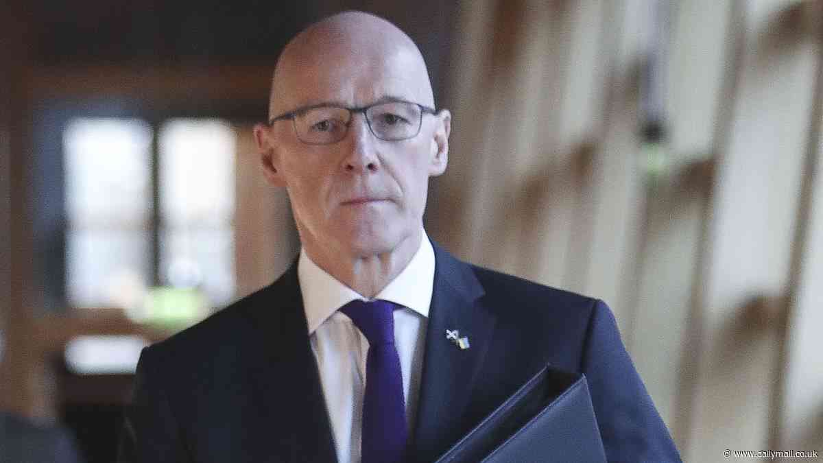 As men in grey kilts try to anoint John Swinney as leader for a second time… Return of the veteran loser