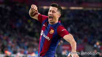 Barcelona 4-2 Valencia: Robert Lewandowski scores hat-trick