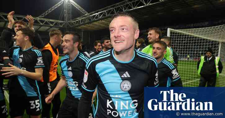 Jamie Vardy starts Leicester party as win at Preston seals Championship title