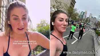 Influencer Alexa Curtis is slammed for boasting about running the Brooklyn half marathon without registering or paying