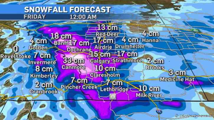 On-and-off snow, rain expected for the next few days in Calgary