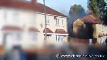See thick black smoke billowing after North Shields pensioner's arson at marital home