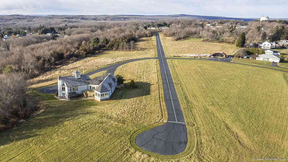 Landing a dream home: Incredible mansion that includes its own FAA-approved private AIRPORT hits the market for just $3M