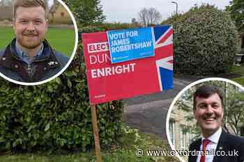 Oxfordshire Witney Conservatives deface Labour banner