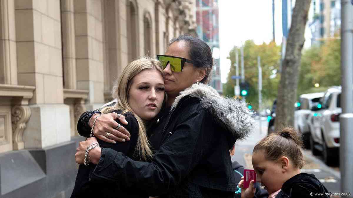 Daughters beg the 'monster' who killed their father to answer their one burning question as they confront him in court