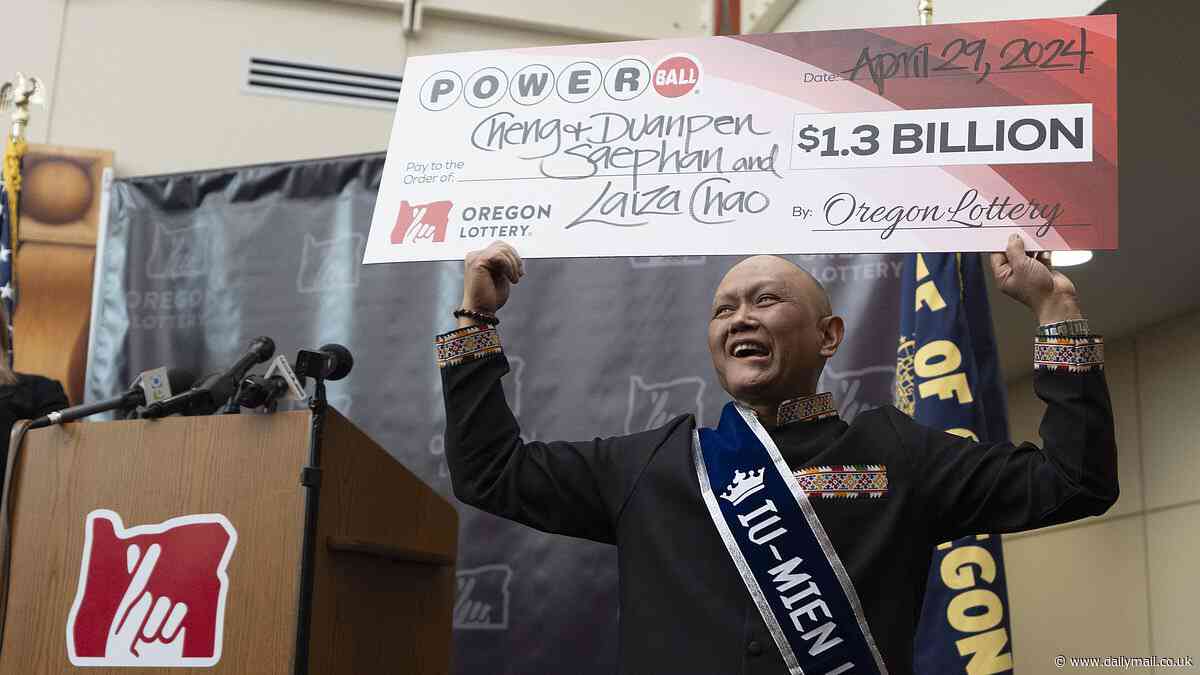 Powerball's $1.3BILLLION winner is revealed as he gives a touching answer on what he's first going to do with his new found riches