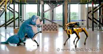 Watch Boston Dynamics’ dog-like robot don a dog suit and dance