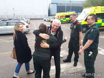 Crawley man makes friends with people who helped save his life