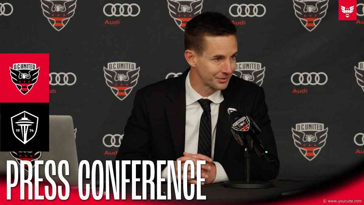 Troy Lesesne Post-Match Press Conference | D.C. United vs.Seattle Sounders FC | MLS 2024