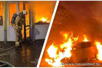 Restaurant en voertuig branden volledig uit bij dubbele brandstichting: politie start onderzoek