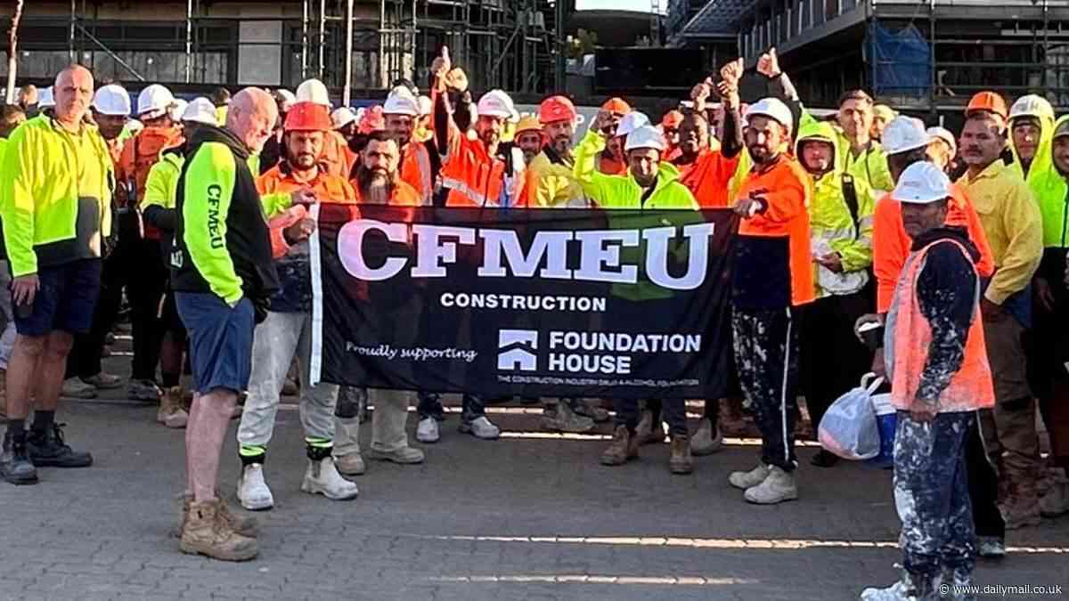 Construction work grinds to a halt as tradies walk off the job - and you won't believe the eye-watering sum they're demanding to be paid