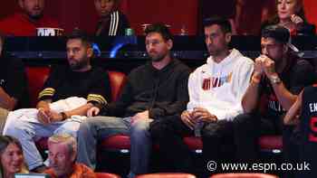 Night off: Messi attends 1st Heat game since move