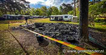 Explosie door gasflessen: caravan brandt volledig uit op camping ’t Wolfsven in Mierlo