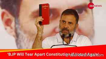 `BJP Will Tear Apart Constitution If Voted Again`: Rahul Gandhi Continues His Tirade Against Modi