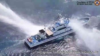 Eskalation auf See: China beschießt philippinische Küstenwache mit Wasserkanonen