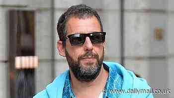 Adam Sandler packs on the PDA with beloved wife Jackie as they kiss in the street during a shopping trip in Milan