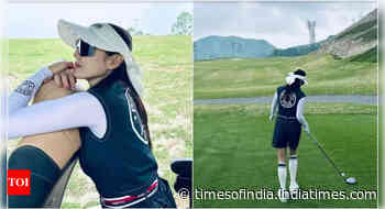 Son Ye Jin tees up in style for a golf outing