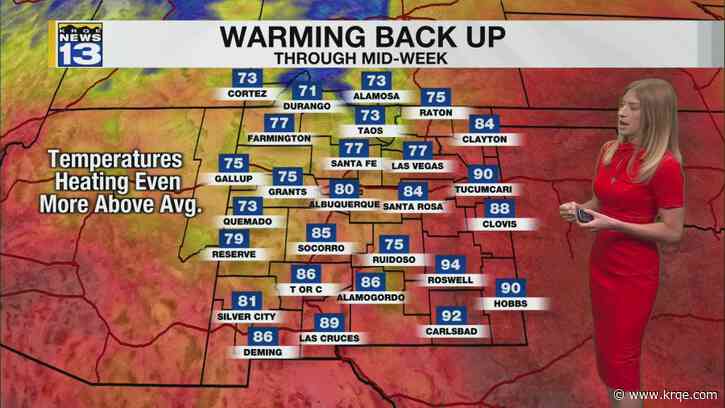 Warm and quiet weather Tuesday