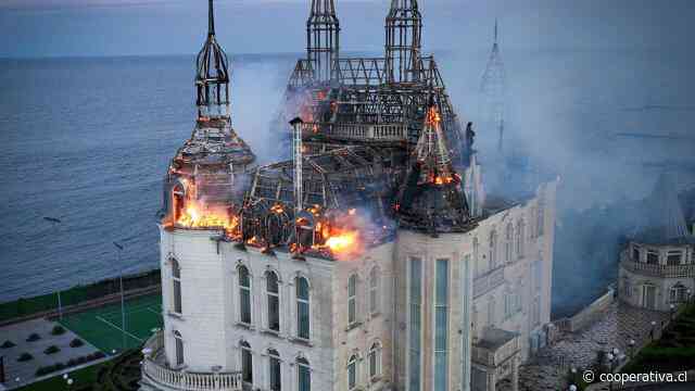 "Castillo de Harry Potter" ardió tras impacto de misil ruso