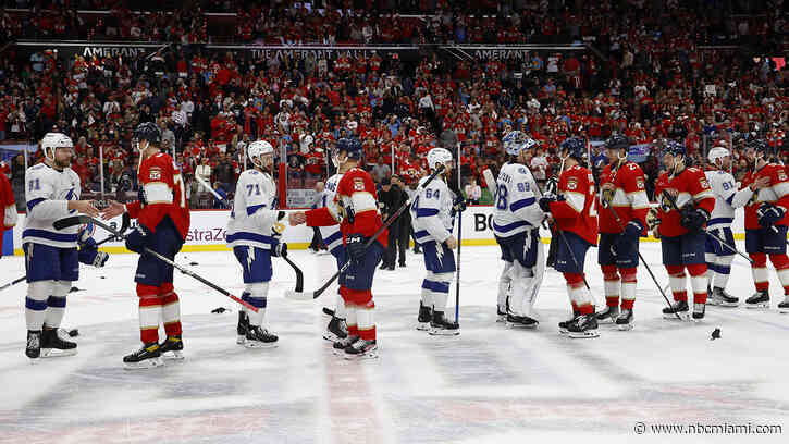 Panthers march on in NHL playoffs after long-awaited series win against Lightning