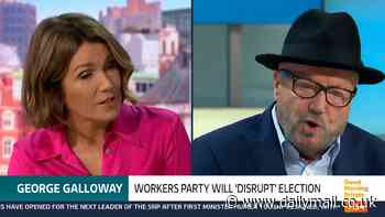 Moment George Galloway clashes with Susanna Reid and Richard Madeley as he is grilled in fiery Good Morning Britain interview over Rishi Sunak's claims he 'dismisses the horror of October 7'