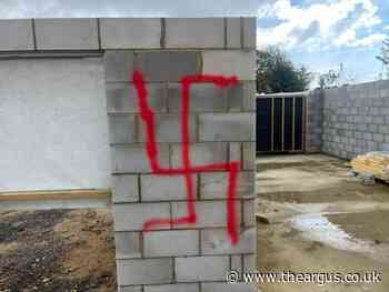 Sompting man has swastika scrawled on building project