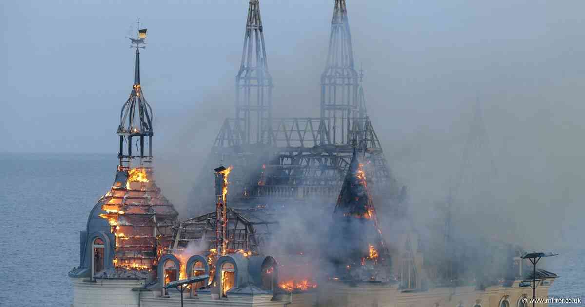 Vladimir Putin incinerates Ukraine's ‘Harry Potter’ castle in horror missile attack