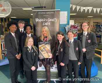Author Christina Gabbitas at Vale of York Academy in Clifton