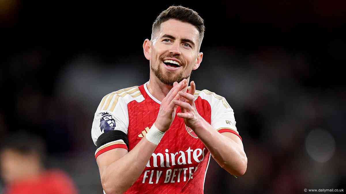 Arsenal 'offer Jorginho new contract and he is expected to sign it' - with veteran midfielder's current deal expiring in June