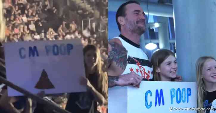 CM Punk Meets Fan With ‘CM Poop’ Sign After WWE RAW