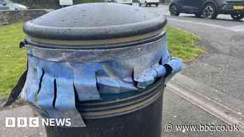 Curtains added to bins dubbed an eyesore