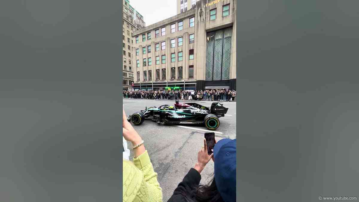 Lewis Hamilton makes history at the Empire State Building