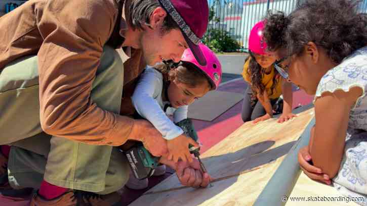 Keen Ramps and Rollin' From the Heart Foundation Build Pop-Up Skatepark at Local School