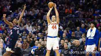 Knicks' Bojan Bogdanovic out for remainder of playoffs with foot, wrist injuries
