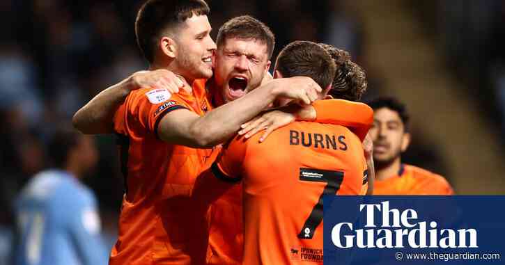 Burgess edges Ipswich past Coventry to within a point of the Premier League