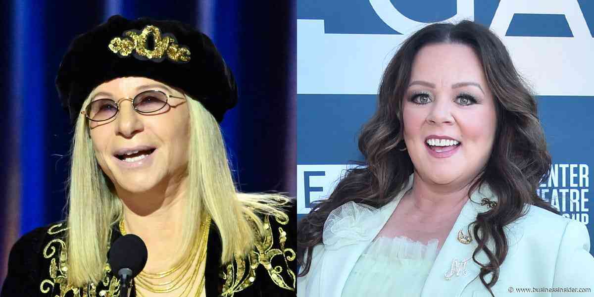 Barbra Streisand asked Melissa McCarthy whether she used Ozempic, then said she wanted to 'pay her a compliment' after backlash