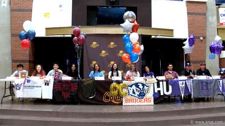 Cibola hosts signing day for 11 student athletes